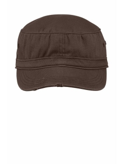 District Threads Distressed Military Style Twill Hat