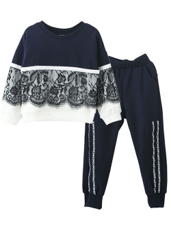 Little Girls' Kids 2 Pieces Long Sleeve Top Pants Leggings Clothes Set Outfits