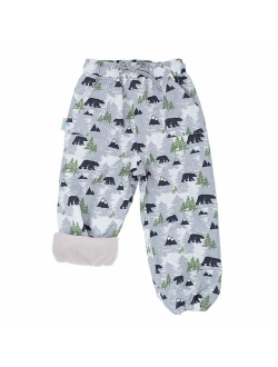 JAN & JUL Kids' Rain or Snow Pants, Water-Proof Cozy-Dry Fleece-Lined for Girls Boys Toddlers