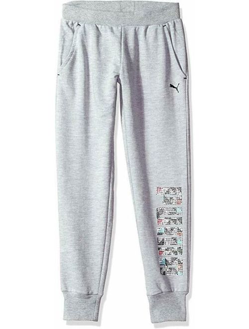 PUMA Big Girls' Fleece Joggers