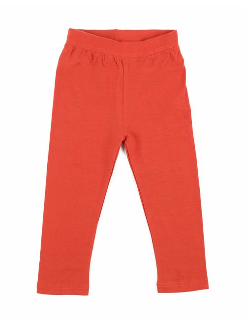 Leveret Girls Legging Cotton Ankle Length Kids & Toddler Pants (Toddler-14 Years) Variety of Colors