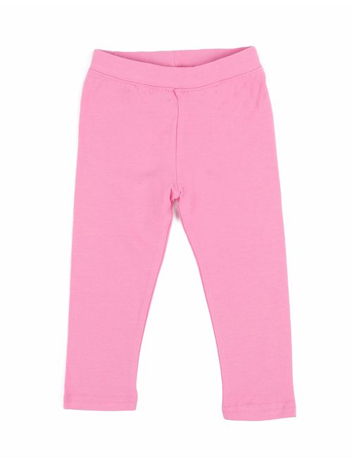 Leveret Girls Legging Cotton Ankle Length Kids & Toddler Pants (Toddler-14 Years) Variety of Colors