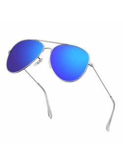 Polarized Aviator Sunglasses for Men/Women Metal Mens Sunglasses Driving Sun Glasses