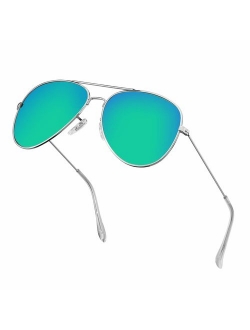 Polarized Aviator Sunglasses for Men/Women Metal Mens Sunglasses Driving Sun Glasses