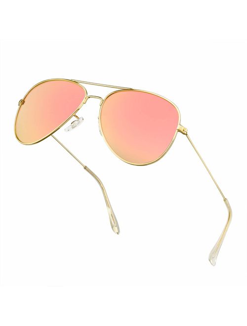 Polarized Aviator Sunglasses for Men/Women Metal Mens Sunglasses Driving Sun Glasses