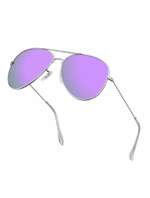 Polarized Aviator Sunglasses for Men/Women Metal Mens Sunglasses Driving Sun Glasses