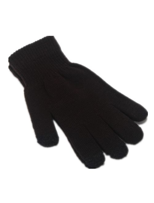 1 or 2 PACK Warm Knitted Stretch touchscreen/texting winter gloves with a soft texture. Just thick enough to not be bulky.