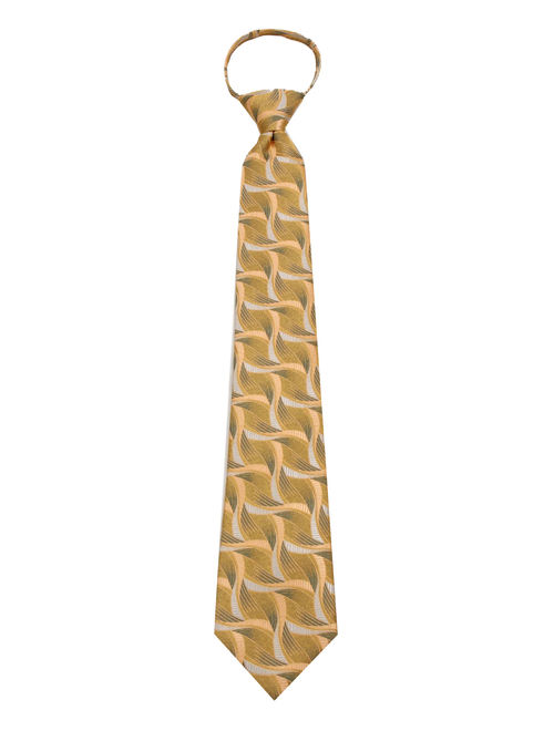 Mens Gold Zipper Pre-made Fashion Zipper Necktie Ties