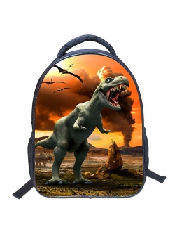 2018 new semester Cool Dinosaur Animal Kids School Backpack 3D Dinosaur Drawing Children Book Bag for boys