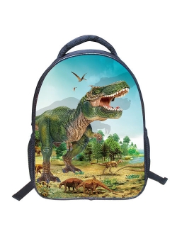 2018 new semester Cool Dinosaur Animal Kids School Backpack 3D Dinosaur Drawing Children Book Bag for boys