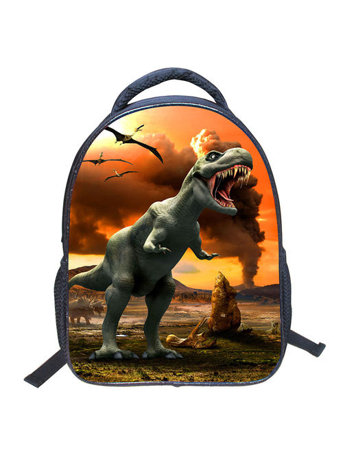 2018 new semester Cool Dinosaur Animal Kids School Backpack 3D Dinosaur Drawing Children Book Bag for boys