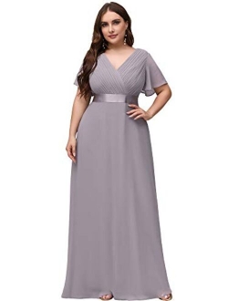 Womens Chiffon Long Formal Evening Dresses for Women 98902 Burgundy US4