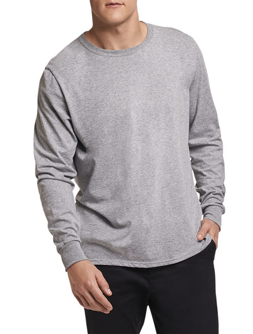 Russell Athletic Big Men's Essential Dri-Power Long Sleeve T-Shirt with 30+ UPF