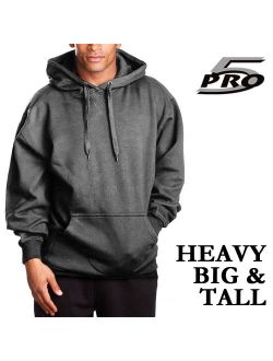 Pro 5 Men's Pull Over Hoodie Sweater Heavy Weight Big and Tall Dark Grey 3X-Large