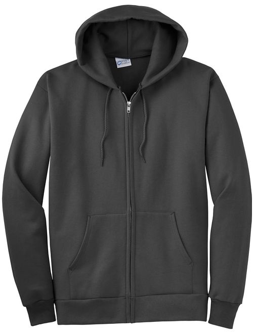 Port & Company Men's Full Zip Hooded Sweatshirt