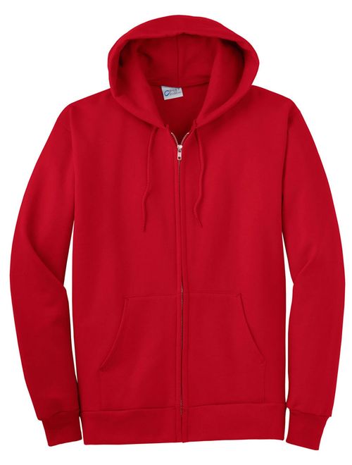 Port & Company Men's Full Zip Hooded Sweatshirt