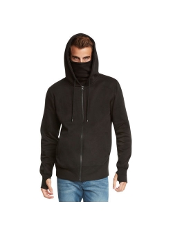 Men's Fleece Full-Zip Ninja Hoodie by 9 Crowns Essentials