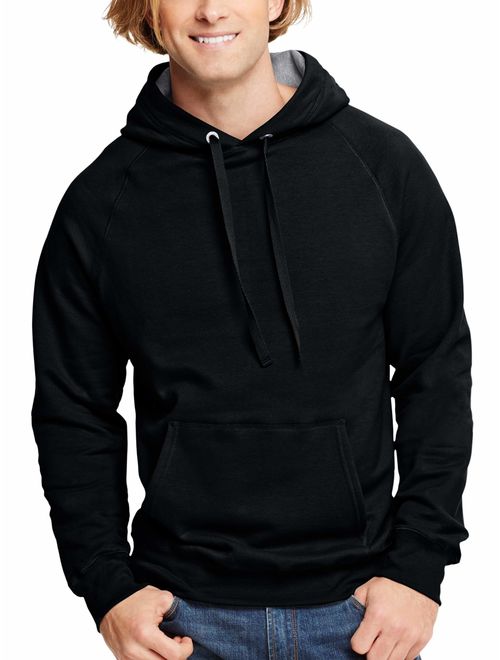 Hanes Men's and Big Men's Nano Premium Soft Lightweight Fleece Pullover Hoodie, Up to Size 3XL