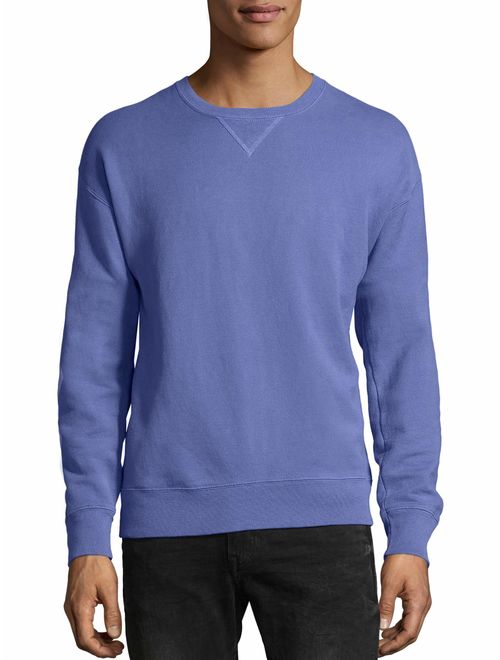 Hanes Big Mens ComfortWash Garment Dyed Fleece Sweatshirt, 3XL, Saltwater