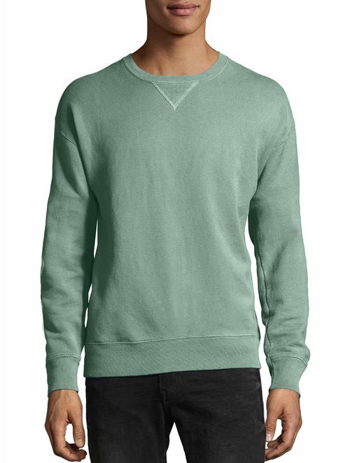 Hanes Big Mens ComfortWash Garment Dyed Fleece Sweatshirt, 3XL, Saltwater