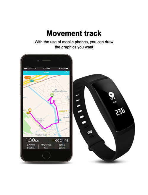 AGPtek Waterproof Fitness Tracker Smart Wristband Bluetooth OLED Display for IOS Android Smartphone