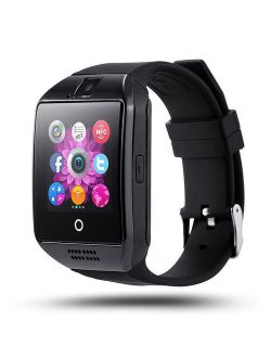 Black Bluetooth Smart Wrist Watch Phone mate for Android Samsung Touch Screen Blue Tooth SmartWatch with Camera for Adults for Kids (Supports [does not include] SIM MEMOR