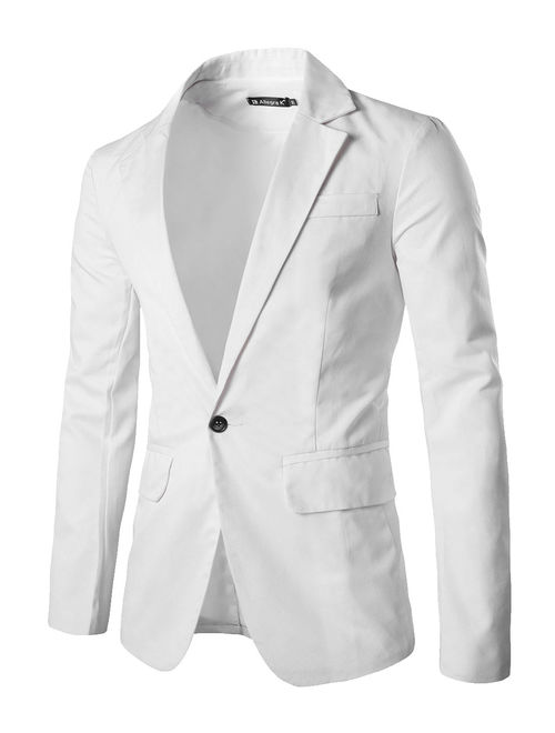 Tasharina Men's Classic Notch Lapel Suiting Blazer