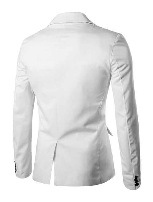 Tasharina Men's Classic Notch Lapel Suiting Blazer