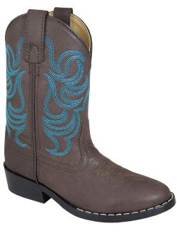smoky mountain boys brown with blue stitch monterey western cowboy boots