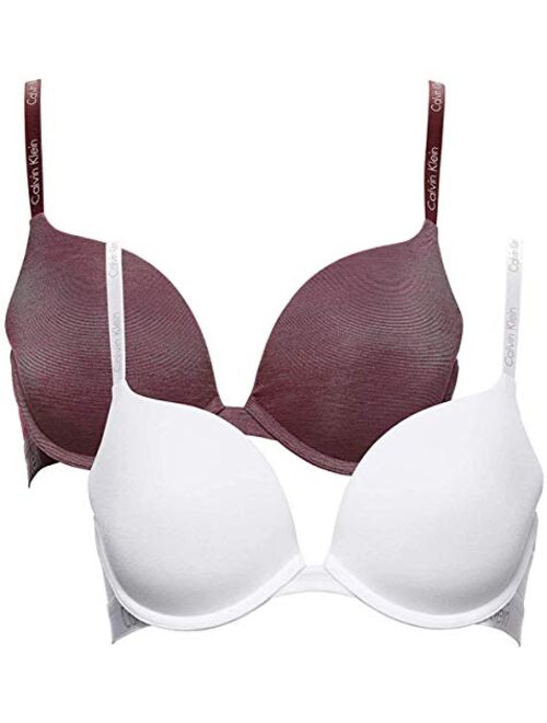 Calvin Klein Underwear Women's 2 Pack Essence T-Shirt Bras