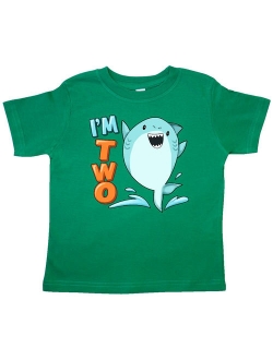 I'm Two- shark second birthday Toddler T-Shirt