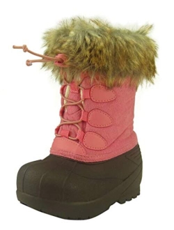The Doll Maker Girl's Tall Botton Suede Winter Snow Boot (Little Kid/Big Kid)