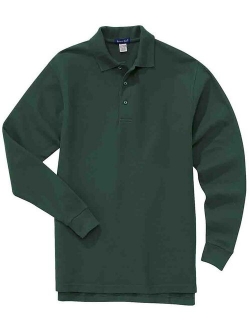 River's End Mens Long Sleeve Ezcare Sport Shirt Casual Polo -