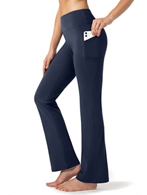 G Gradual 28"/30"/32"/34" Inseam Women's Bootcut Yoga Pants Long Bootleg High-Waisted Flare Pants with Pockets