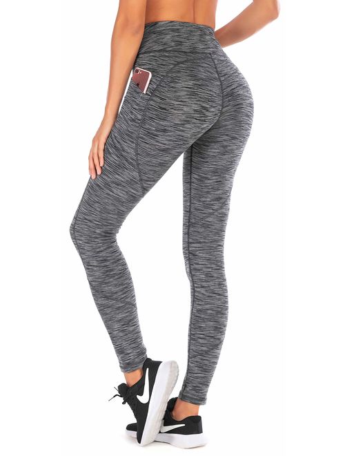 Ewedoos Yoga Pants with Pockets for Women Ultra Soft Leggings with Pockets High Waist Workout Pants