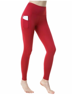 TSLA Yoga Pants Leggings Mid-Waist/High-Waist Tummy Control w Side/Hidden Pocket Series