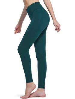 TSLA Yoga Pants Leggings Mid-Waist/High-Waist Tummy Control w Side/Hidden Pocket Series