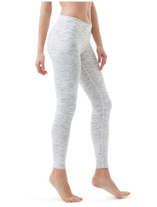 TSLA Yoga Pants Leggings Mid-Waist/High-Waist Tummy Control w Side/Hidden Pocket Series