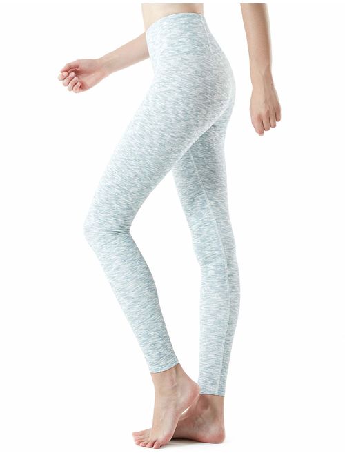 TSLA Yoga Pants Leggings Mid-Waist/High-Waist Tummy Control w Side/Hidden Pocket Series