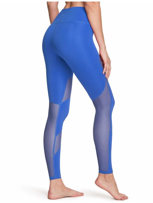 TSLA Yoga Pants Leggings Mid-Waist/High-Waist Tummy Control w Side/Hidden Pocket Series