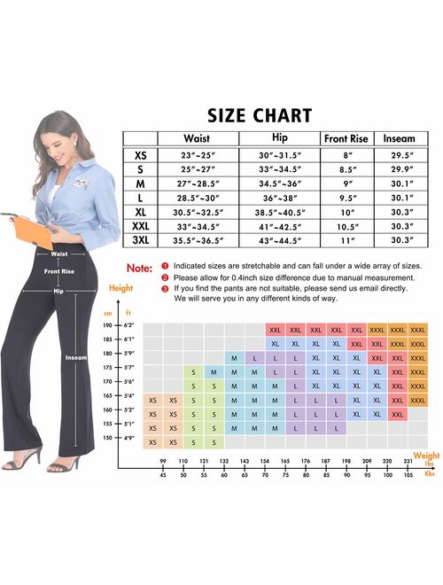 Buy IUGA Bootcut Yoga Pants with Pockets for Women High Waist Workout  Bootleg Pants Tummy Control, 4 Pockets Work Pants for Women online