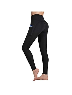 Occffy High Waist Yoga Pants for Women with Pockets Tummy Control Leggings Workout Running Tights DS166