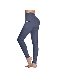 Occffy High Waist Yoga Pants for Women with Pockets Tummy Control Leggings Workout Running Tights DS166