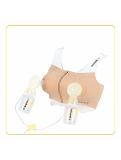 Medela Easy Expression Bustier - Hands Free Pumping Bra for Double Pumping, Comfortable and Adaptable with No-Slip Support for Easy Multitasking