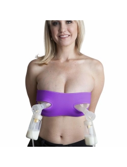 Pump Strap Hands-Free Pumping & Nursing Bra - Pump More in Less Time - Fits All Moms, Adjusts with Body