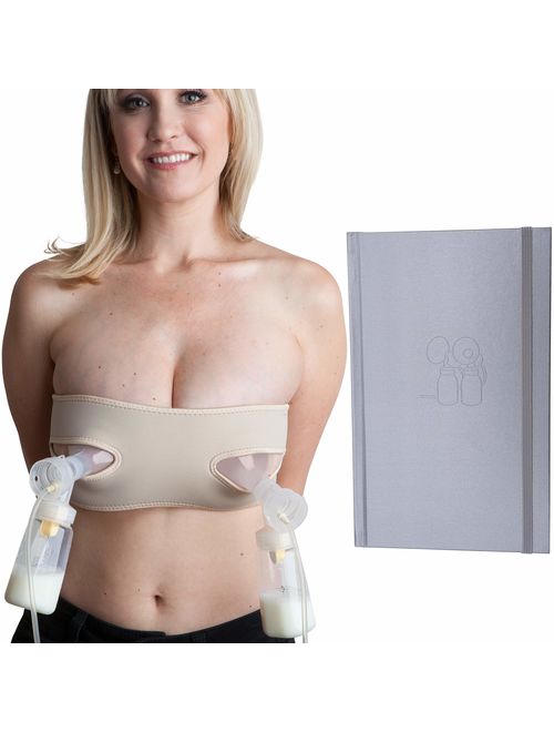 Pump Strap Hands-Free Pumping & Nursing Bra - Pump More in Less Time - Fits All Moms, Adjusts with Body