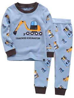 VAENAIT BABY 12M-7T Kids Unisex Boys & Girls 100% Cotton Sleepwear Pajamas 2pcs Set Prism/Cloud