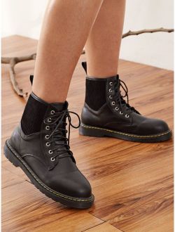 Lace-up Front Combat Boots