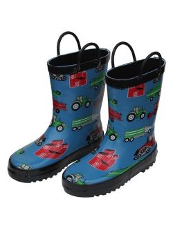 Foxfire FOX-600-16-8 Childrens Blue Farm Equipment Rain Boot - Size 8