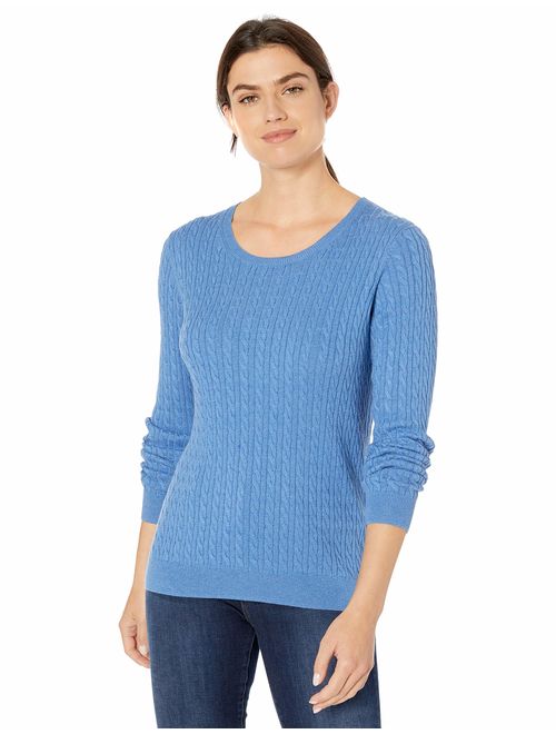 Amazon Essentials Women's Lightweight Cable Crewneck Sweater